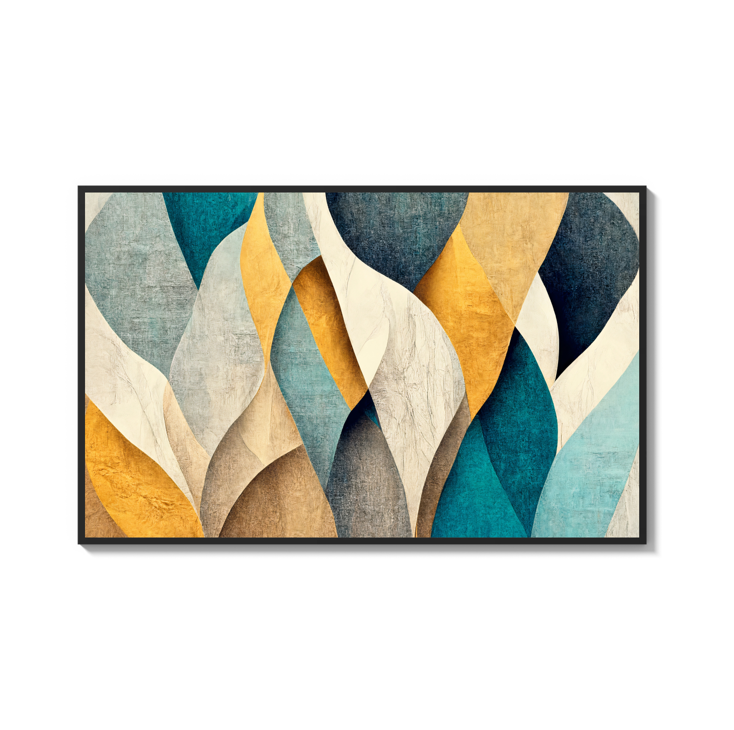 Cascading colors Horizontal wall art, Front side Detail