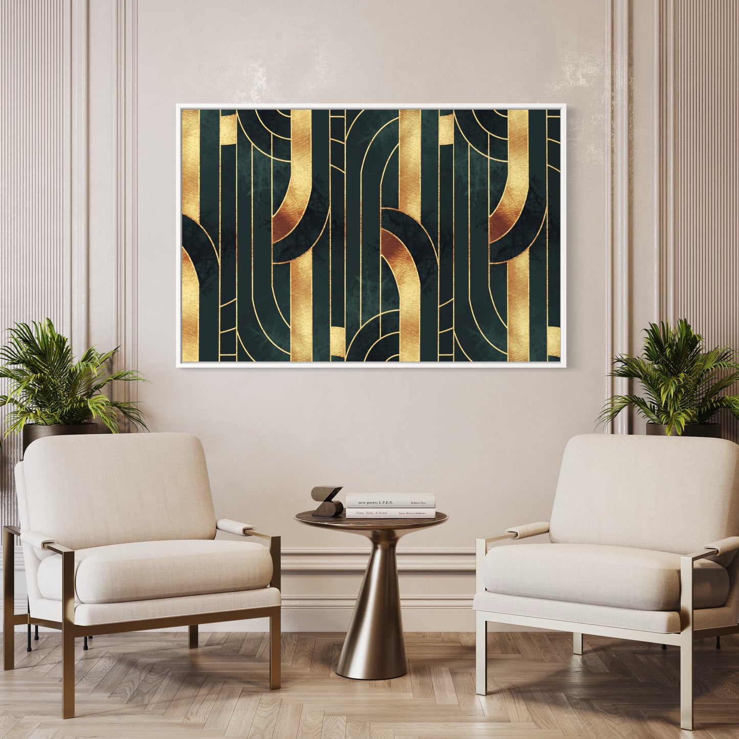 Abstract Mirage Horizontal wall art, Front side Living room